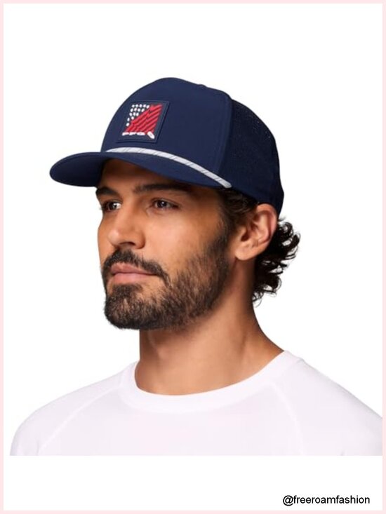 UPF 50 Stretch Snap Back Baseball Cap with Omni-Shade & Omni-Shield main image 4
